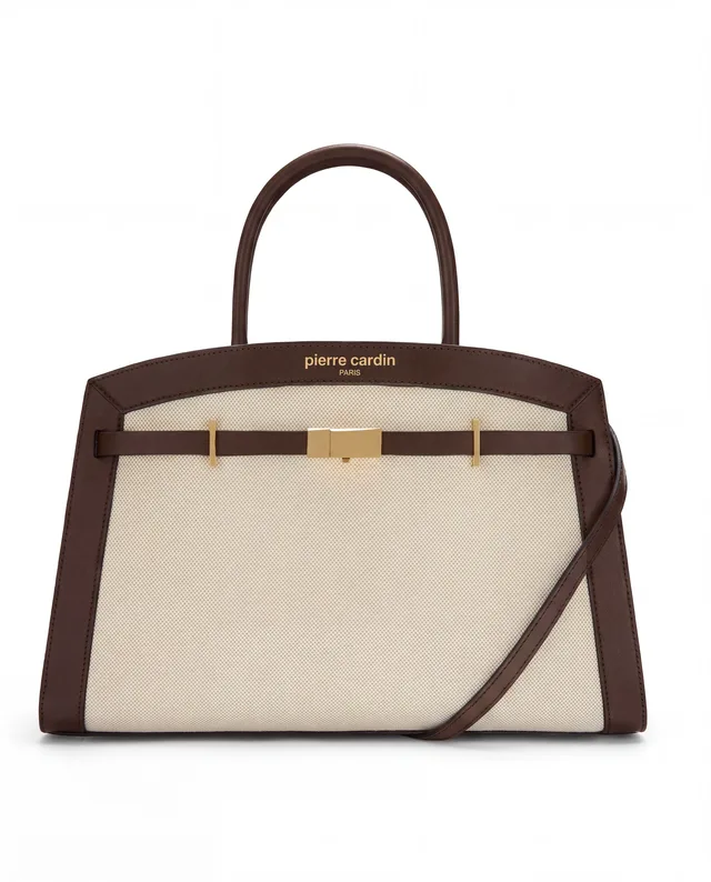 Sac à main bicolore Pierre Cardin, PU matelassé