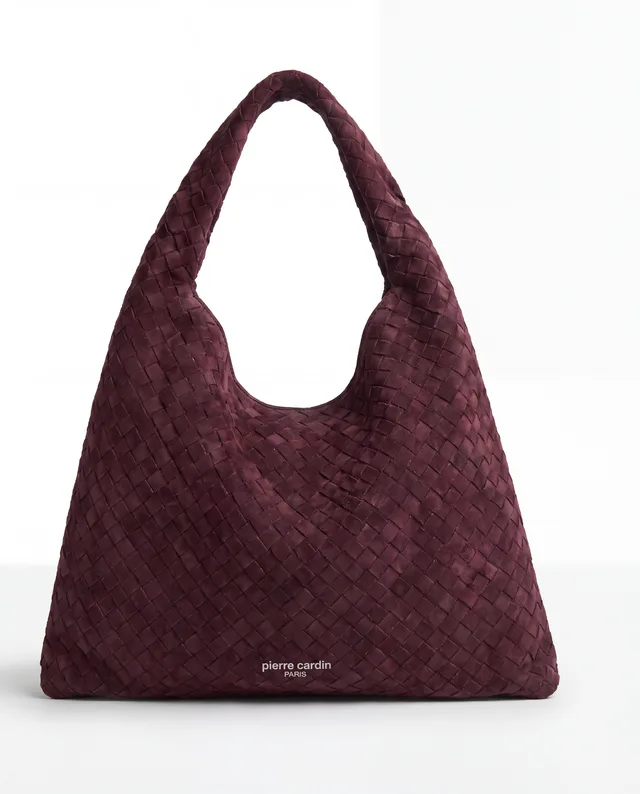 Hobo tressé XL Pierre Cardin, PU matelassé