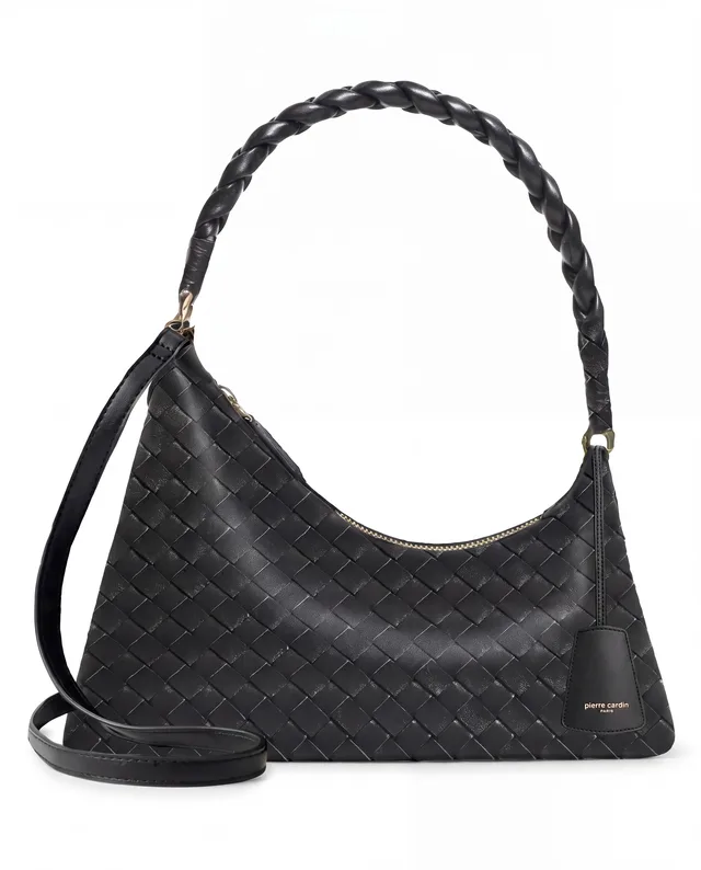 Porté épaule tressé Pierre Cardin, PU tressé