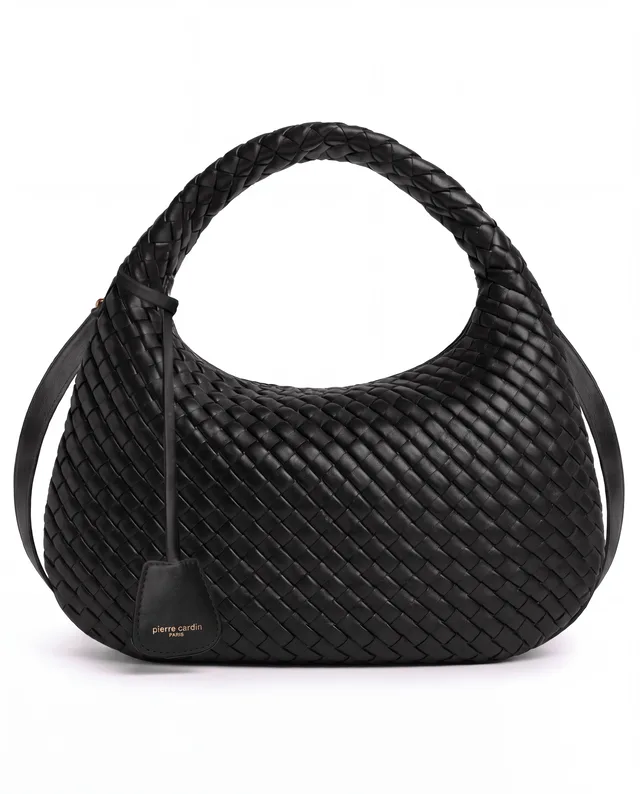 Demi-lune tressé Pierre Cardin, PU tressé