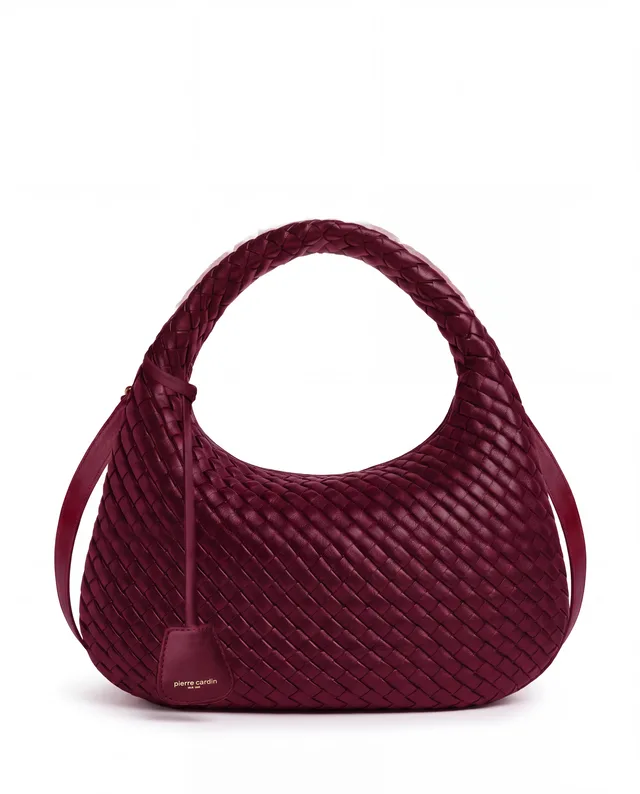 Demi-lune tressé Pierre Cardin, PU tressé