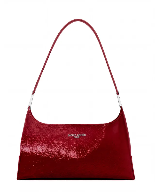 Baguette vernie Pierre Cardin, PU verni vieilli