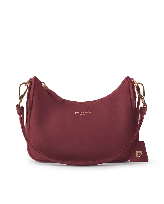 Besace saffiano Pierre Cardin, PU saffiano